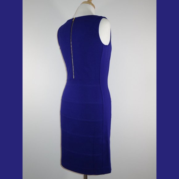 Cluny Royal Blue Paneled Tank Dress - Size 6 - Picture 6 of 15